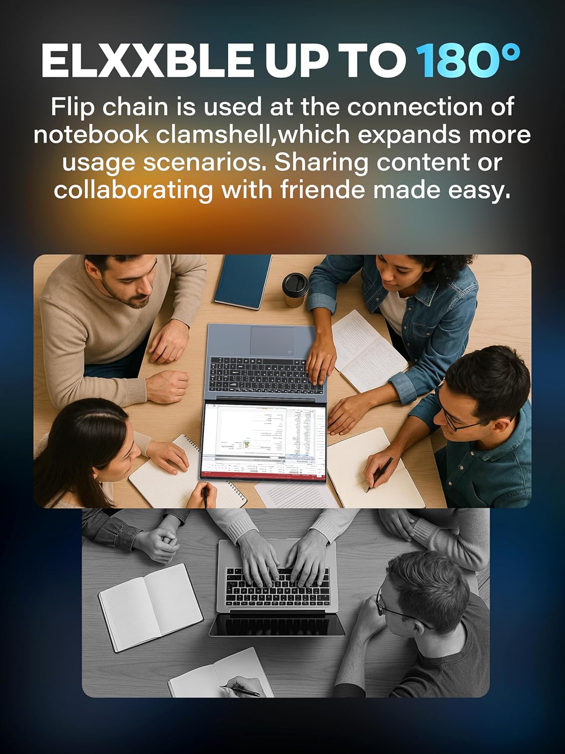 Fsjun 16" 3K Business and Student Laptop, 512GB NVME SSD 16GB RAM,  Win 11 Pro with Office 2024, In tel 4-Core Up to 3.6GHz, Fingerprint, Backlit KB, Webcam, HDMI, USB-C, RJ45, Long Battery Life