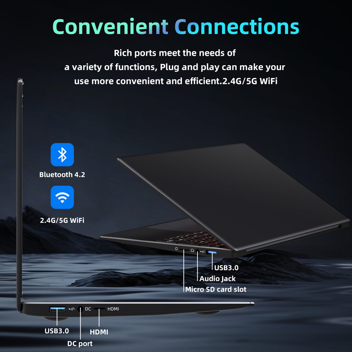Fsjun 15.6" Laptop Computer, Intel i7-8750H, 32GB RAM, 512GB SSD, FHD IPS Display, (Win 11 Pro + Office 2024), Fingerprint