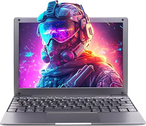 10.1 Gray Mini Laptop with Intel N4020, 8GB RAM, 512GB/256GB SSD, Ultra Thin Netbook with Mouse, Built-in Camera, WiFi, HDMI - Portable Computer Perfect for Learning